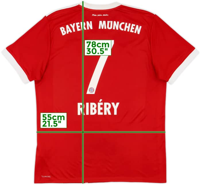 2017-18 Bayern Munich Home Shirt Ribery #7 - 5/10 - (L)
