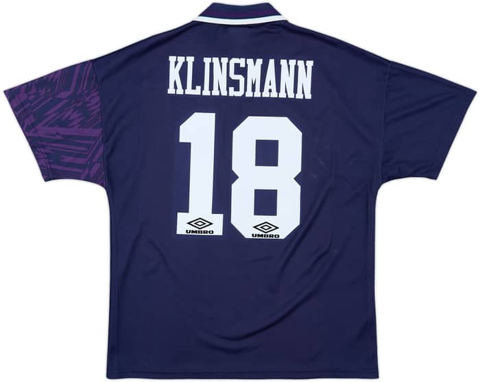 1994-95 Tottenham Away Shirt Klinsmann #18 - 8/10 - (L)