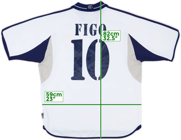 2000-01 Real Madrid Home Shirt Figo #10 - 5/10 - (XL)