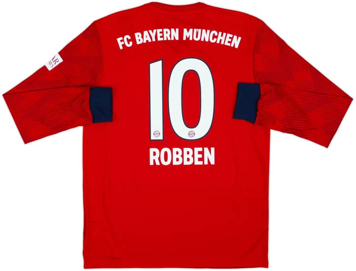 2018-19 Bayern Munich Home L/S Shirt Robben #10 (M)