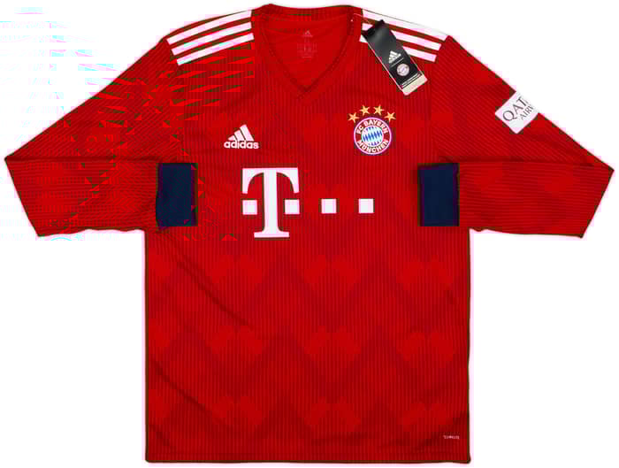 2018-19 Bayern Munich Home L/S Shirt Robben #10 (M)