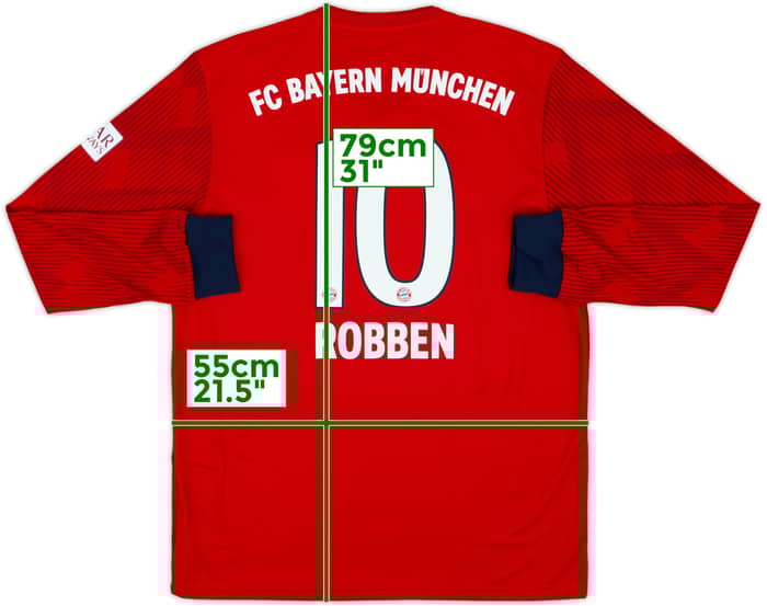 2018-19 Bayern Munich Home L/S Shirt Robben #10 (L)