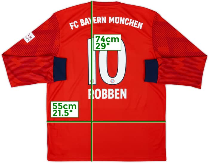 2018-19 Bayern Munich Home L/S Shirt Robben #10 (L)