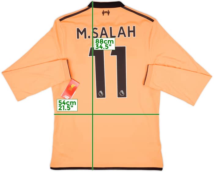 2017-18 Liverpool 125 Years Third L/S Shirt M.Salah #11 (L)
