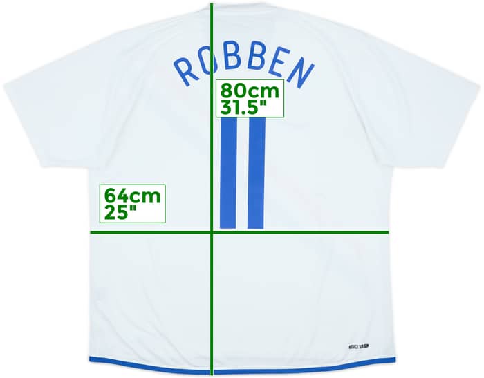 2006-08 Netherlands Away Shirt Robben #11 - 6/10 - (XXL)