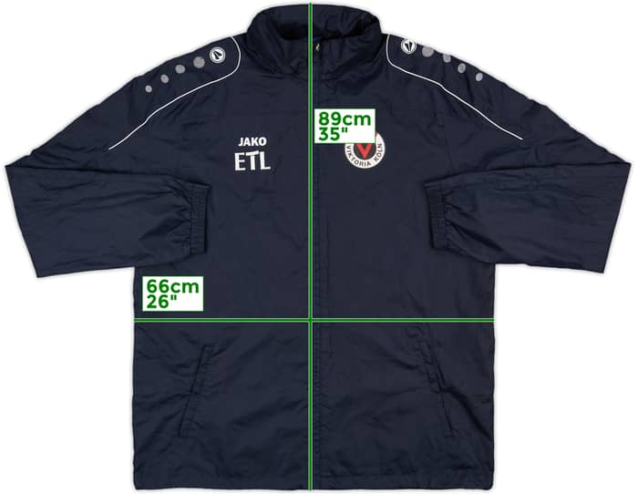 2016-17 Viktoria Koln Player Issue Hooded Rain Jacket - 8/10 - (XL)