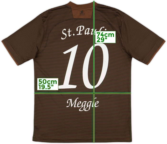 2008-09 St Pauli Home Shirt Meggle #10 - 7/10 - (M)