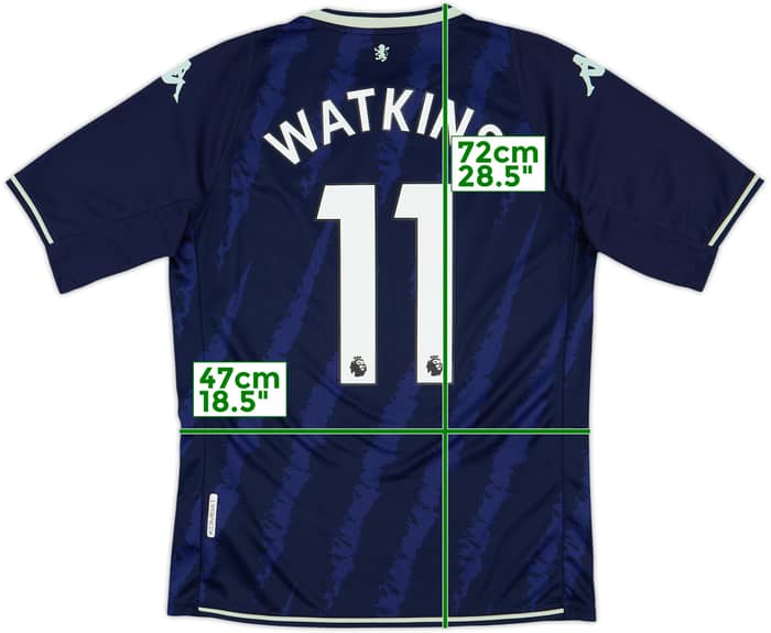 2021-22 Aston Villa Third Shirt Watkins #11 - 8/10 - (M)