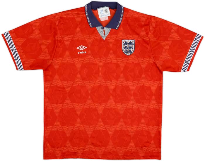 1990-93 England Away Shirt - 6/10 - (XL)