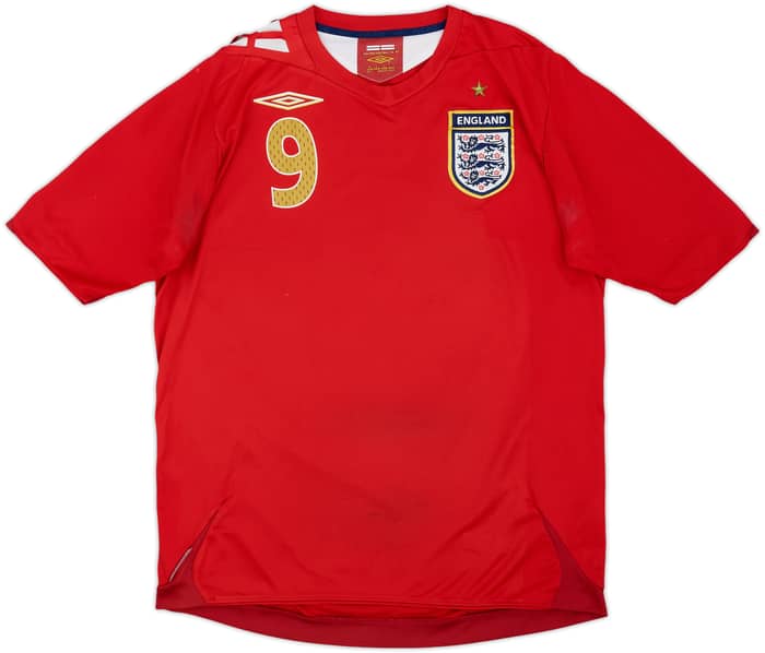 2006-08 England Away Shirt Rooney #9 - 5/10 - (M)