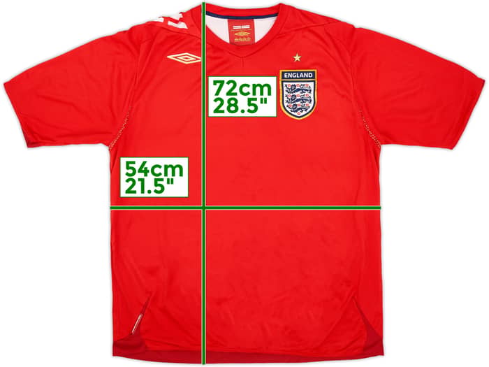 2006-08 England Away Shirt - 5/10 - (XL)
