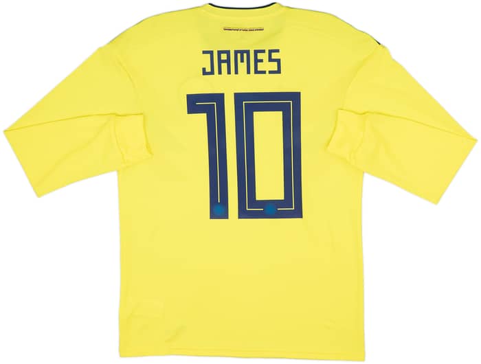 2018-19 Colombia Home L/S Shirt James #10 (M)