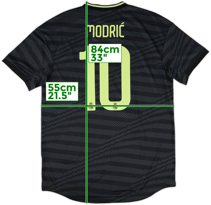 2022-23 Real Madrid Authentic Third Shirt Modric #10 (L)