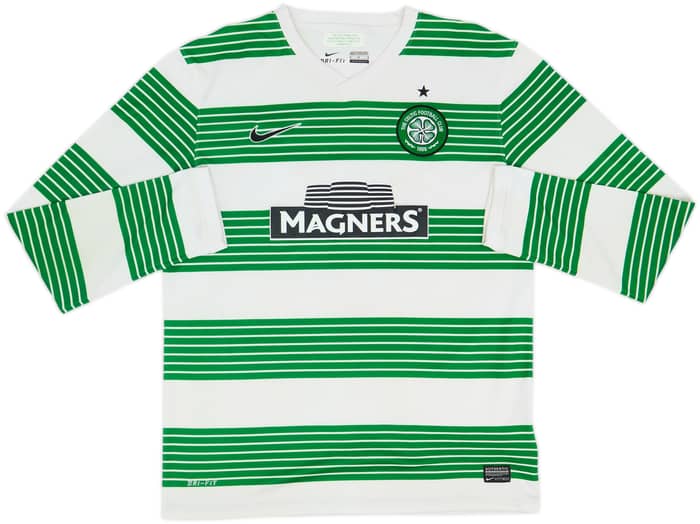 2013-15 Celtic Home L/S Shirt Virgil #5 - 4/10 - (M)