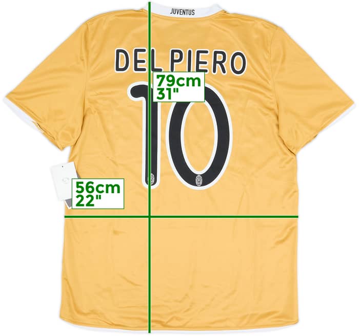 2008-09 Juventus Away Shirt Del Piero #10 (L)