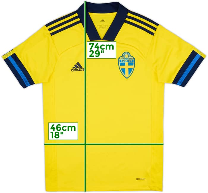 2020-21 Sweden Home Shirt - 10/10 - (S)