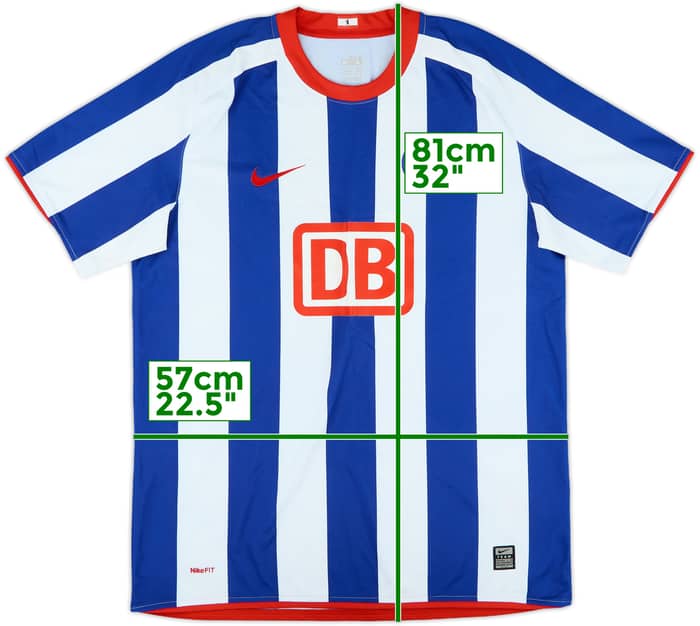 2008-09 Hertha Berlin Home Shirt - 7/10 - (L)