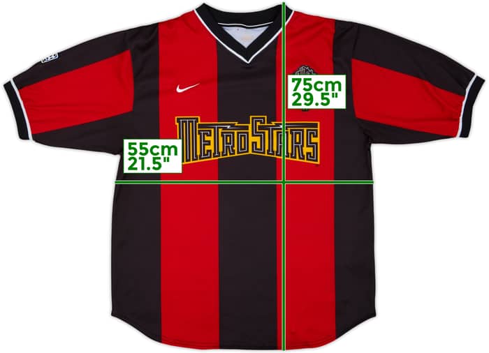 2000-02 NY/NJ Metrostars Home Shirt - 8/10 - (L)