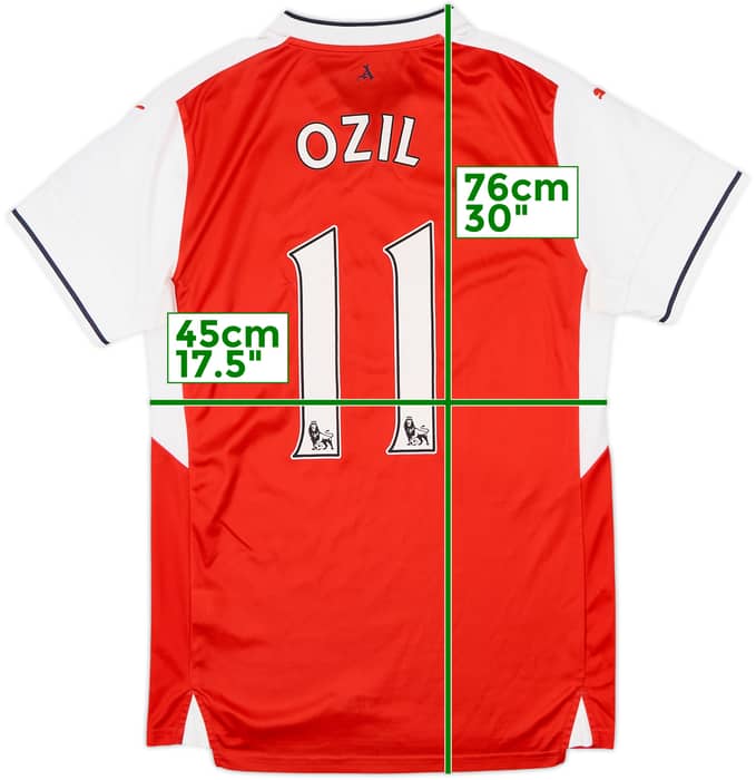 2016-17 Arsenal Home Shirt Ozil #11 - 8/10 - (S)
