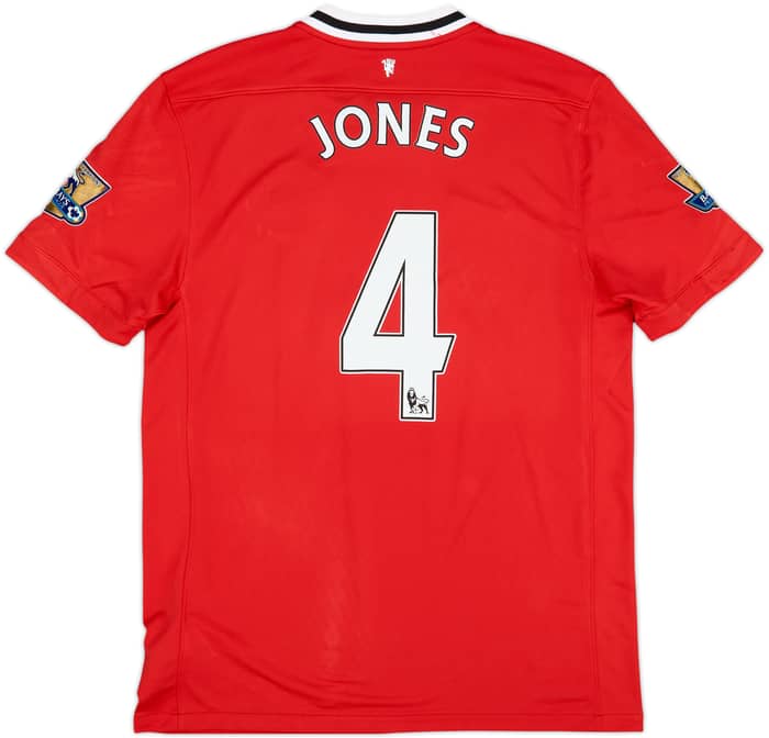 Camiseta de local del Manchester United 2011-12 Jones #4 - 8/10 - (L)