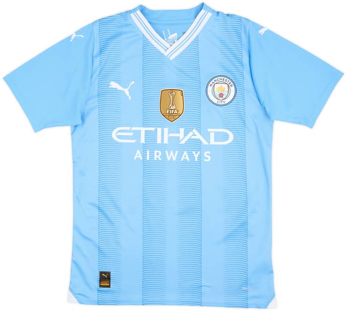 2023-24 Manchester City Home Shirt Haaland #9 - 10/10 - (S)