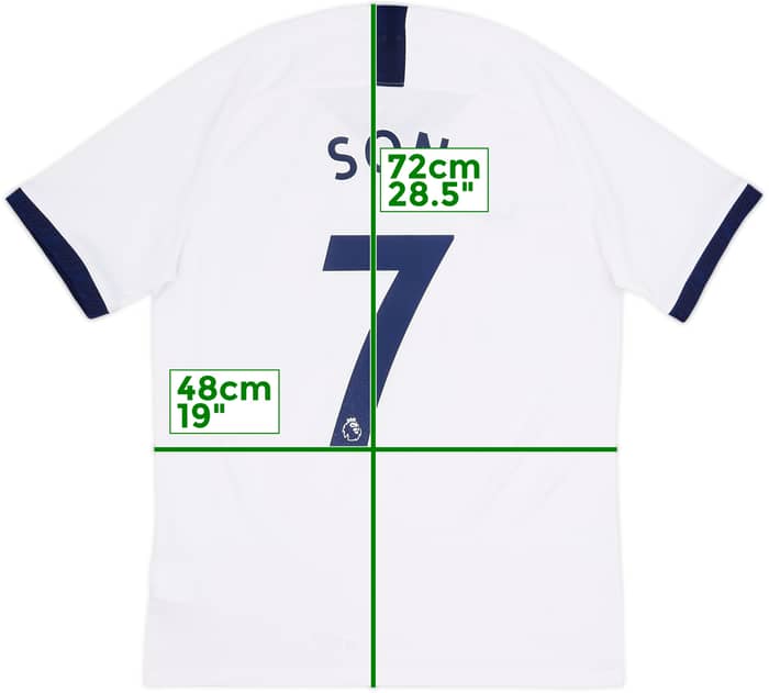 2019-20 Tottenham Home Shirt Son #7 - 8/10 - (M)