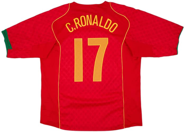 2004-06 Portugal Home Shirt C.Ronaldo #17 - 10/10 - (XL)