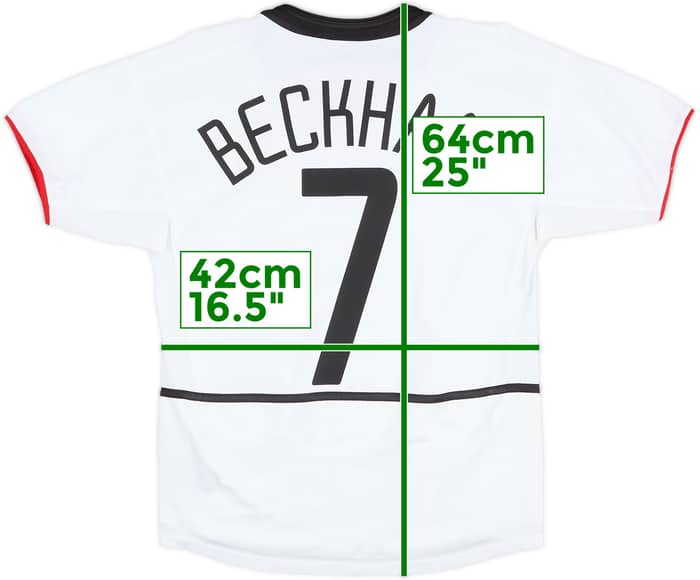 2002-03 Manchester United Away Shirt Beckham #7 - 7/10 - (L.Boys)