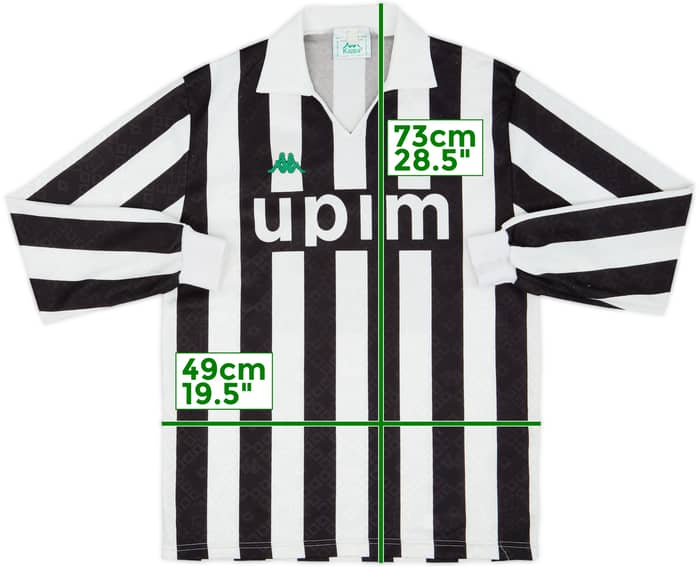 1991-92 Juventus Home L/S Shirt - 8/10 - (M)