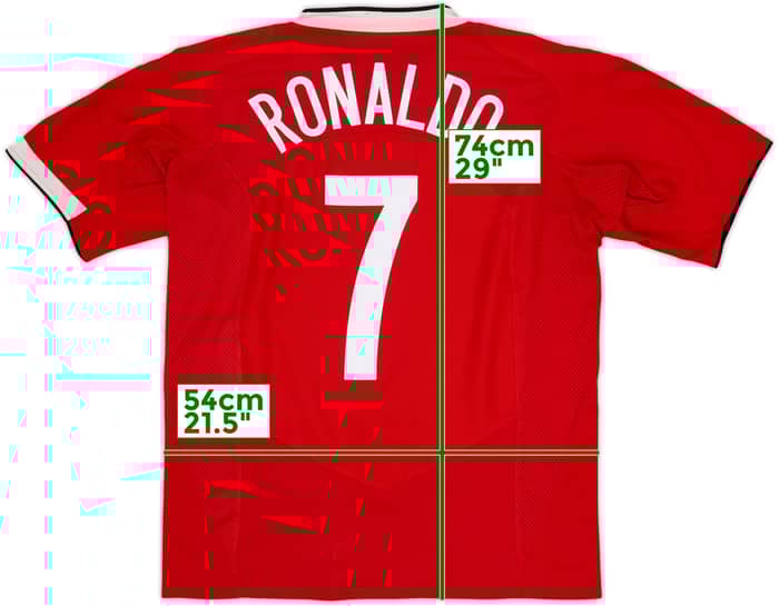 2004-06 Manchester United Home Shirt Ronaldo #7 - 7/10 - (L)