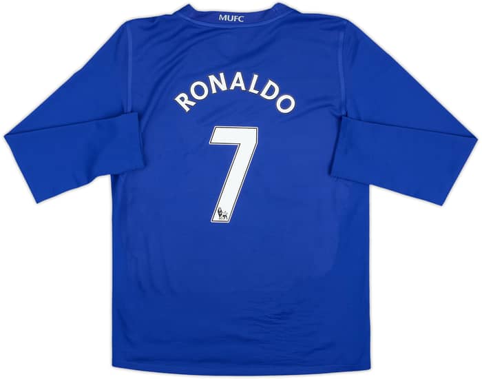 2008-09 Manchester United Third L/S Shirt Ronaldo #7 - 8/10 - (L.Boys)