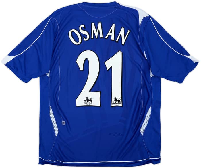 2006-07 Everton Home Shirt Osman #21 - 7/10 - (L)