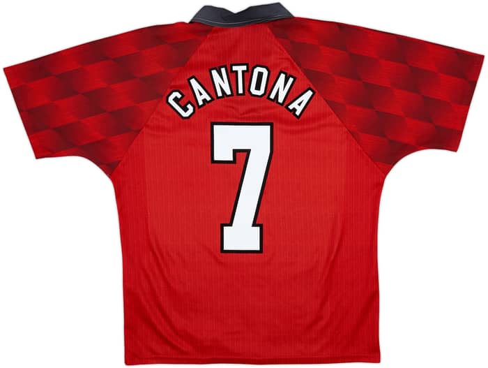 1996-98 Manchester United Home Shirt Cantona #7 - 6/10 - (M)