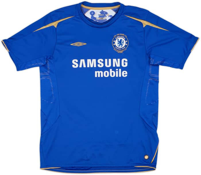 2005-06 Chelsea Centenary Home Shirt Drogba #15 - 6/10 - (S)