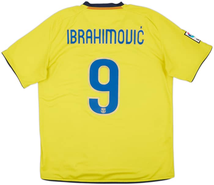 2008-10 Barcelona Away Shirt Ibrahimovic #9 - 5/10 - (L)