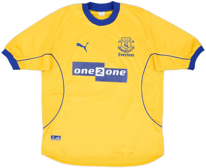 2000-01 Everton Away Shirt Gascoigne #18 - 8/10 - (L)