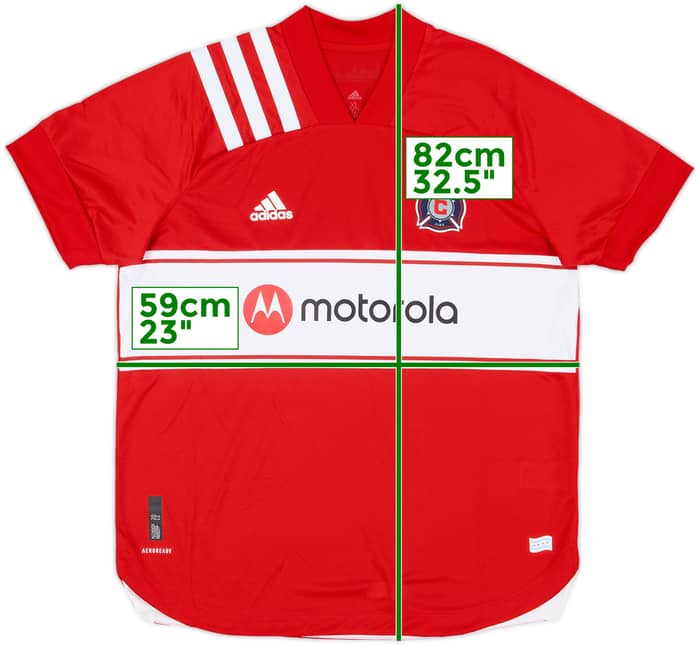 Camiseta de local auténtica del Chicago Fire 2020 - 10/10 - (XL)