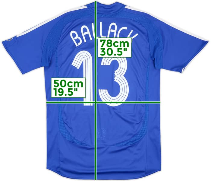 2006-08 Chelsea Home Shirt Ballack #13 - 5/10 - (M)