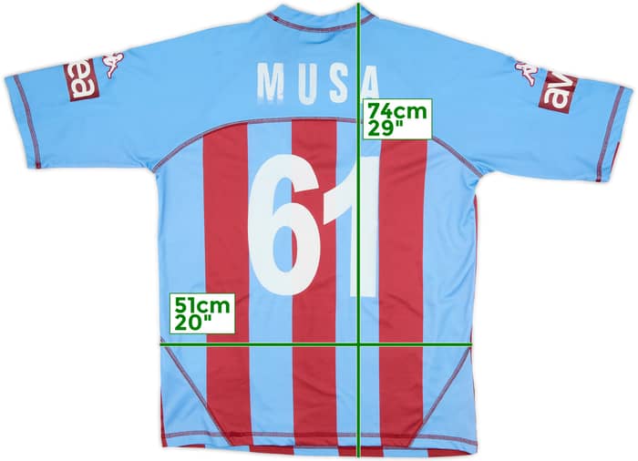 2004-05 Trabzonspor Home Shirt Musa #61 - 6/10 - (XXL)