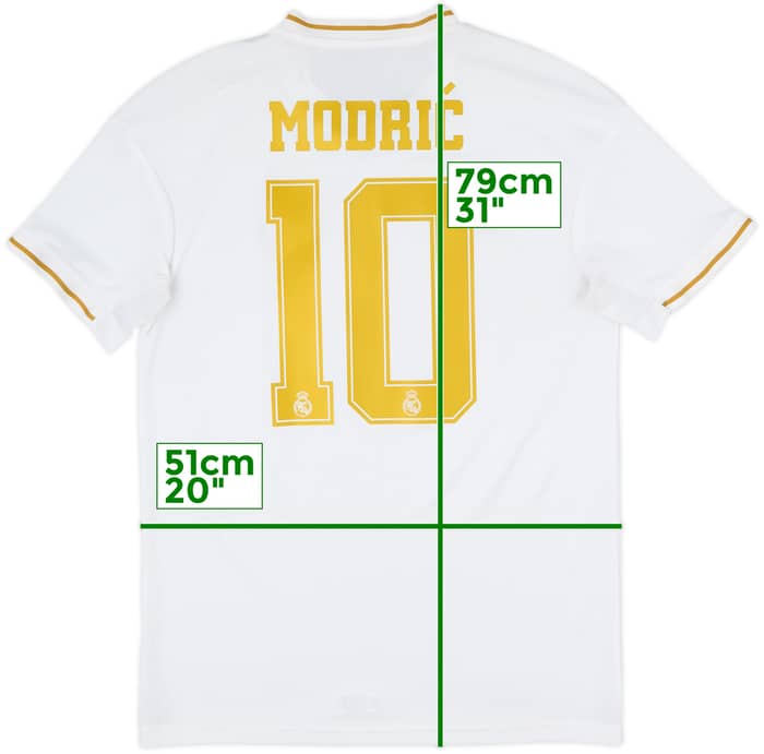 2019-20 Real Madrid Home Shirt Modric #10 - 9/10 - (M)