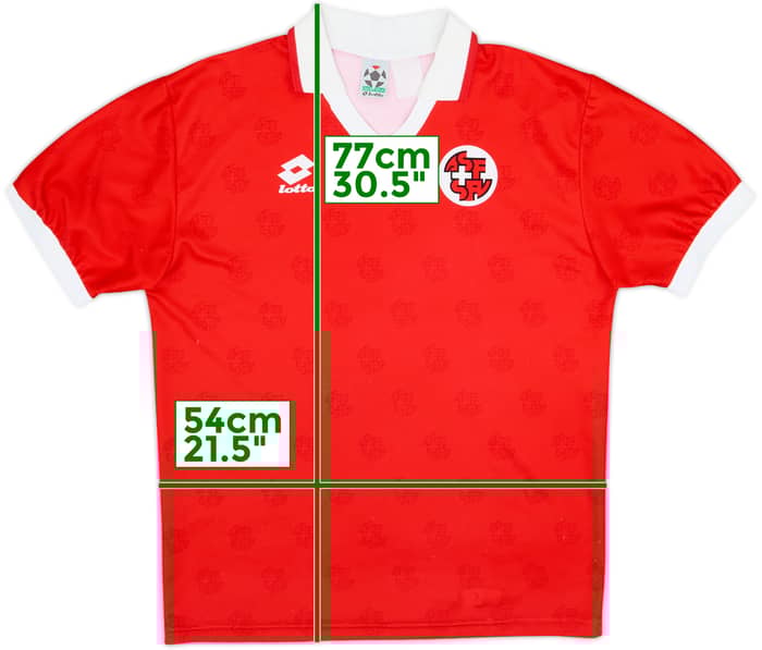 1994-96 Switzerland Home Shirt - 9/10 - (L)