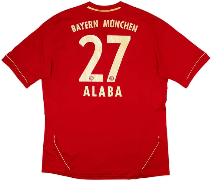 2011-13 Bayern Munich Home Shirt Alaba #27 - 7/10 - (XXL)