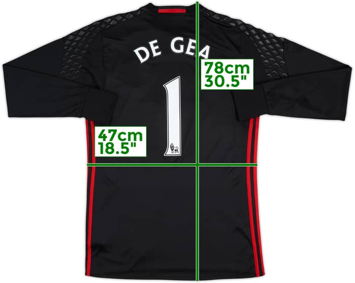 2016-17 Manchester United GK Shirt De Gea #1 - 8/10 - (M)