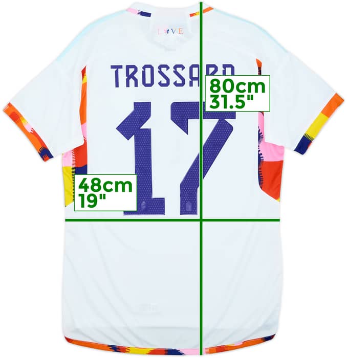 2022-23 Belgium Away Shirt Trossard #17 (M)