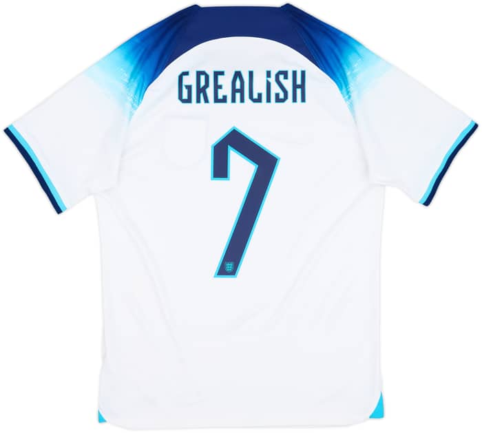 Camiseta de local de Inglaterra 2022-23 Grealish #7 - 5/10 - (S)