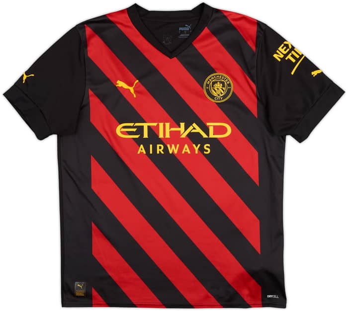 2022-23 Manchester City Away Shirt Haaland #9 - 9/10 - (L)