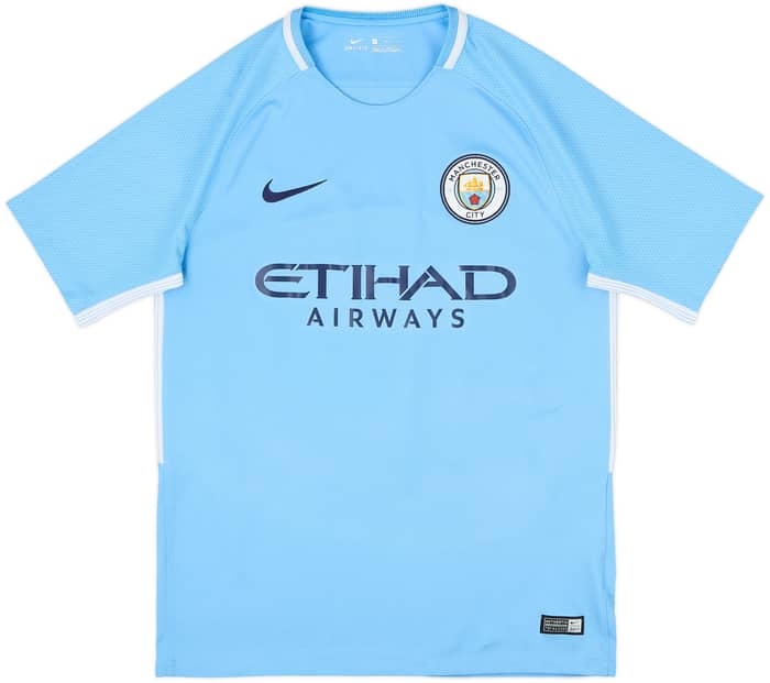 2017-18 Manchester City Home Shirt De Bruyne #17 - 9/10 - (M)