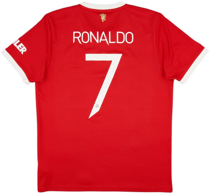 2021-22 Manchester United Home Shirt Ronaldo #7 - 9/10 - (L)