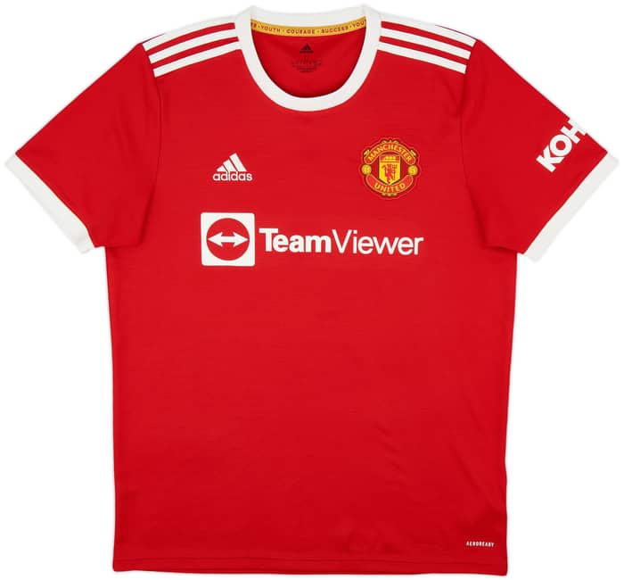 2021-22 Manchester United Home Shirt Ronaldo #7 - 9/10 - (L)