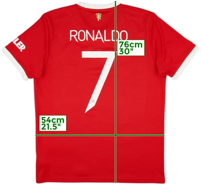 2021-22 Manchester United Home Shirt Ronaldo #7 - 9/10 - (L)